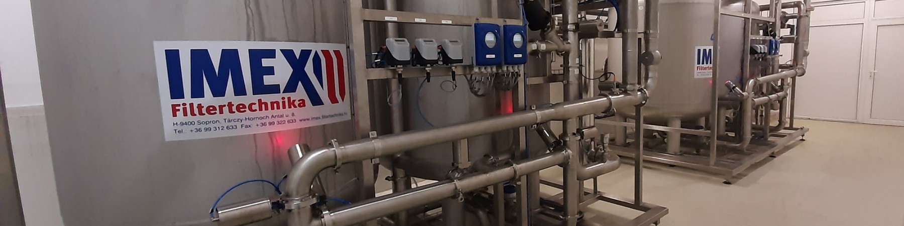 Imex Filtertechnika takes care of the purity requirements