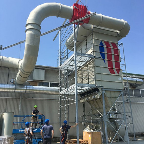 Compressed air management for dedusting systems reduces costs