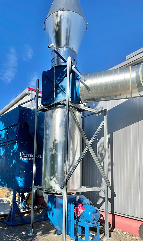 One central oil mist extraction for all machines