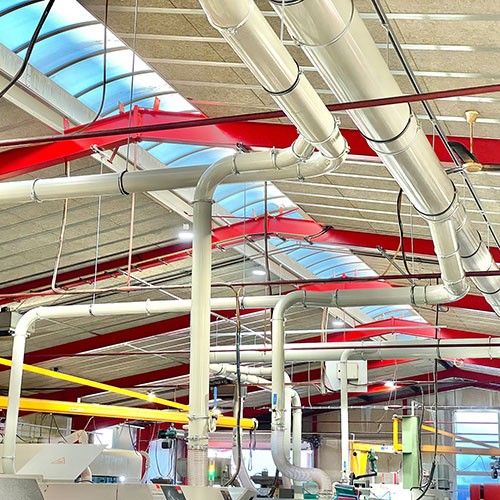 One central oil mist extraction for all machines